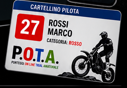 Cartellino pilota P.O.T.A.